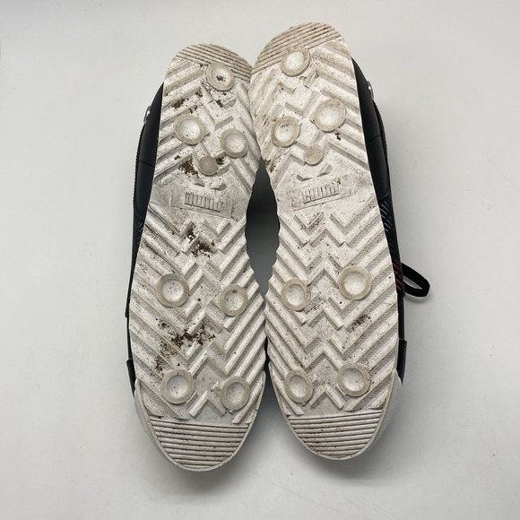 Puma x BMW MMS Roma Sneakers Mens 10.5 339929-01 Black Leather Casual Shoes - Picture 9 of 10